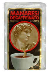 Manaresi bezkofeinová mletá káva 250 g