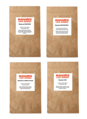 Degustační balení zrnkové kávy Manaresi 4x50g