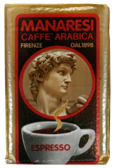 Manaresi Italian Espresso Espresso 250g vacuum packed ground coffee
