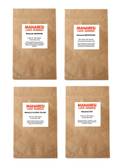 Degustační balení zrnkové kávy Manaresi 4x50g